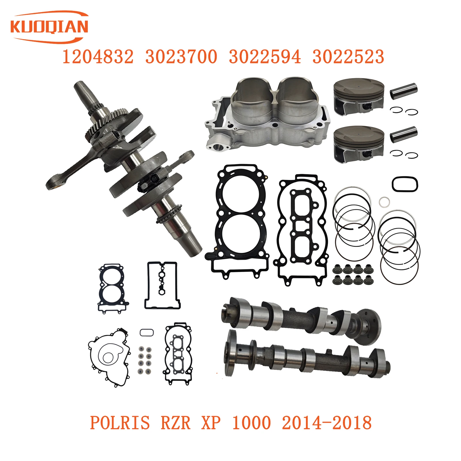 Polaris 1000 crankshaft cylinder piston kit RZRXP 14-18 1204832 3023700 3022594 3022523
Polaris 1000 crankshaft cylinder piston kit RZRXP 14-18 1204832 3023700 3022594 3022523