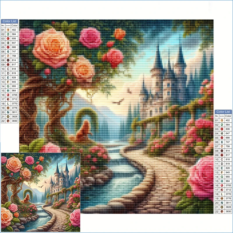 Diamond Painting Kits New Arrivals Rose Garden With Ancient Castle Jewelry Cross Stitch Productos Arts And Crafts Adults Gifts
Diamond Painting Kits New Arrivals Rose Garden With Ancient Castle Jewelry Cross Stitch Productos Arts And Crafts Adults Gifts