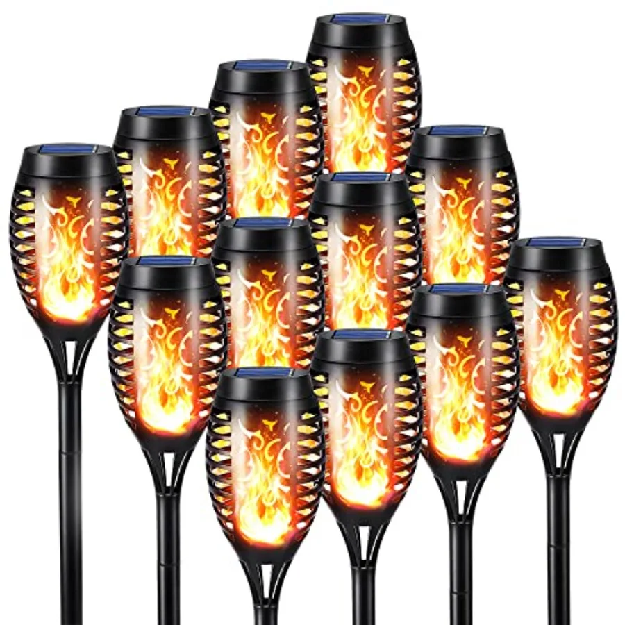Solar Torch Flame Lights, Solar Lights Outdoor with Flickering Flame, Waterproof Patio Light Landscape Decoration Lighting for
Solar Torch Flame Lights, Solar Lights Outdoor with Flickering Flame, Waterproof Patio Light Landscape Decoration Lighting for