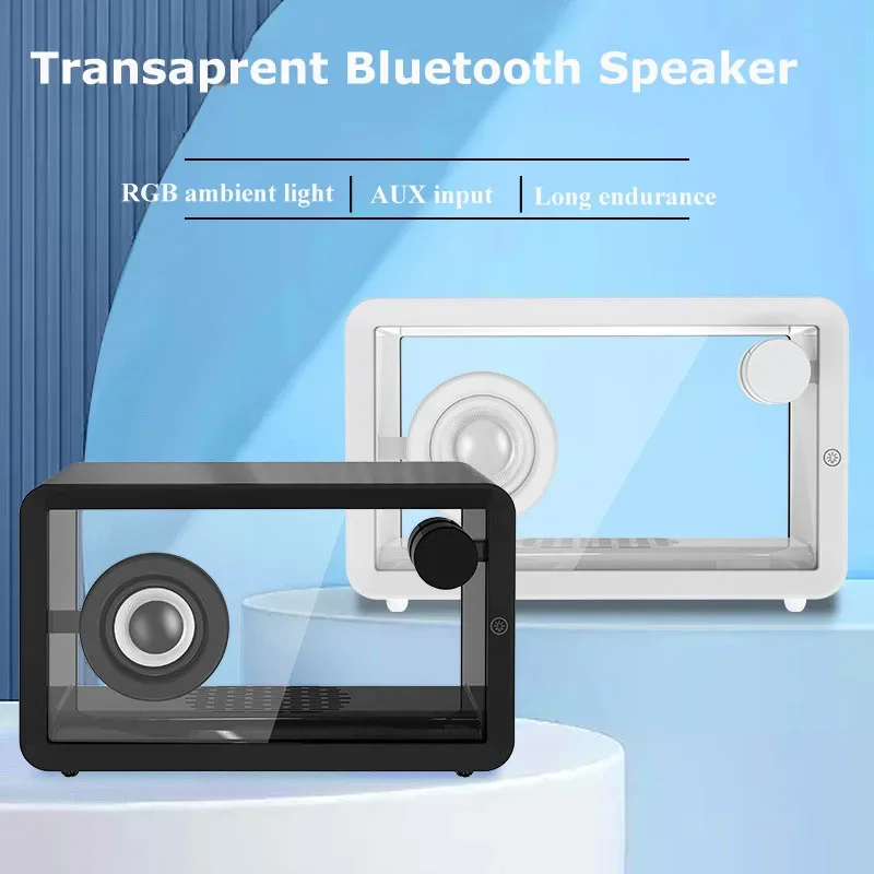 Transparent Organic Glass Retro Creative Wireless Bluetooth Caixa De Som Heavy Bass Portable 360degree Surround Sound SpeakerRGB
Transparent Organic Glass Retro Creative Wireless Bluetooth Caixa De Som Heavy Bass Portable 360degree Surround Sound SpeakerRGB