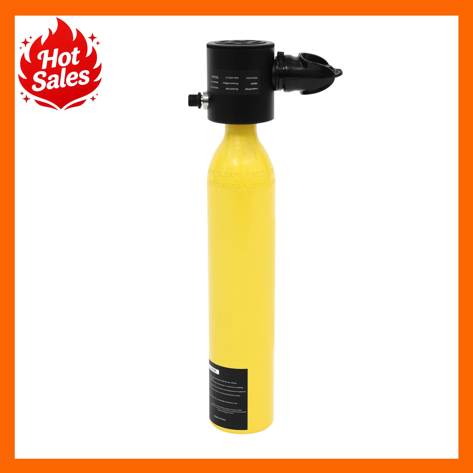 Scuba Tank 0.5L Yellow Portable Mini Breathing Apparatus with Hand Pump Anti-Drop Lanyard Quick Use Emergency Snorkeling Tank for Shallow Water Rescue Lightweight Easy to Carry
Scuba Tank 0.5L Yellow Portable Mini Breathing Apparatus with Hand Pump Anti-Drop Lanyard Quick Use Emergency Snorkeling Tank for Shallow Water Rescue Lightweight Easy to Carry