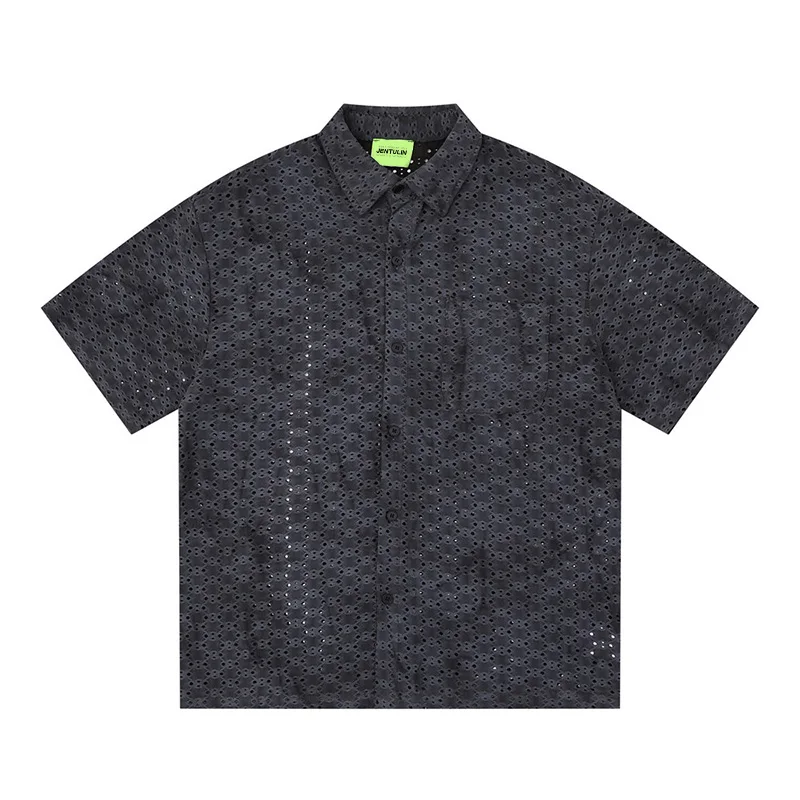 American Fashion Brand Short Sleeved Shirt For Men Summer Loose Casual Perforated Mesh Breathable Quick Dryingretro Style Unisex
American Fashion Brand Short Sleeved Shirt For Men Summer Loose Casual Perforated Mesh Breathable Quick Dryingretro Style Unisex