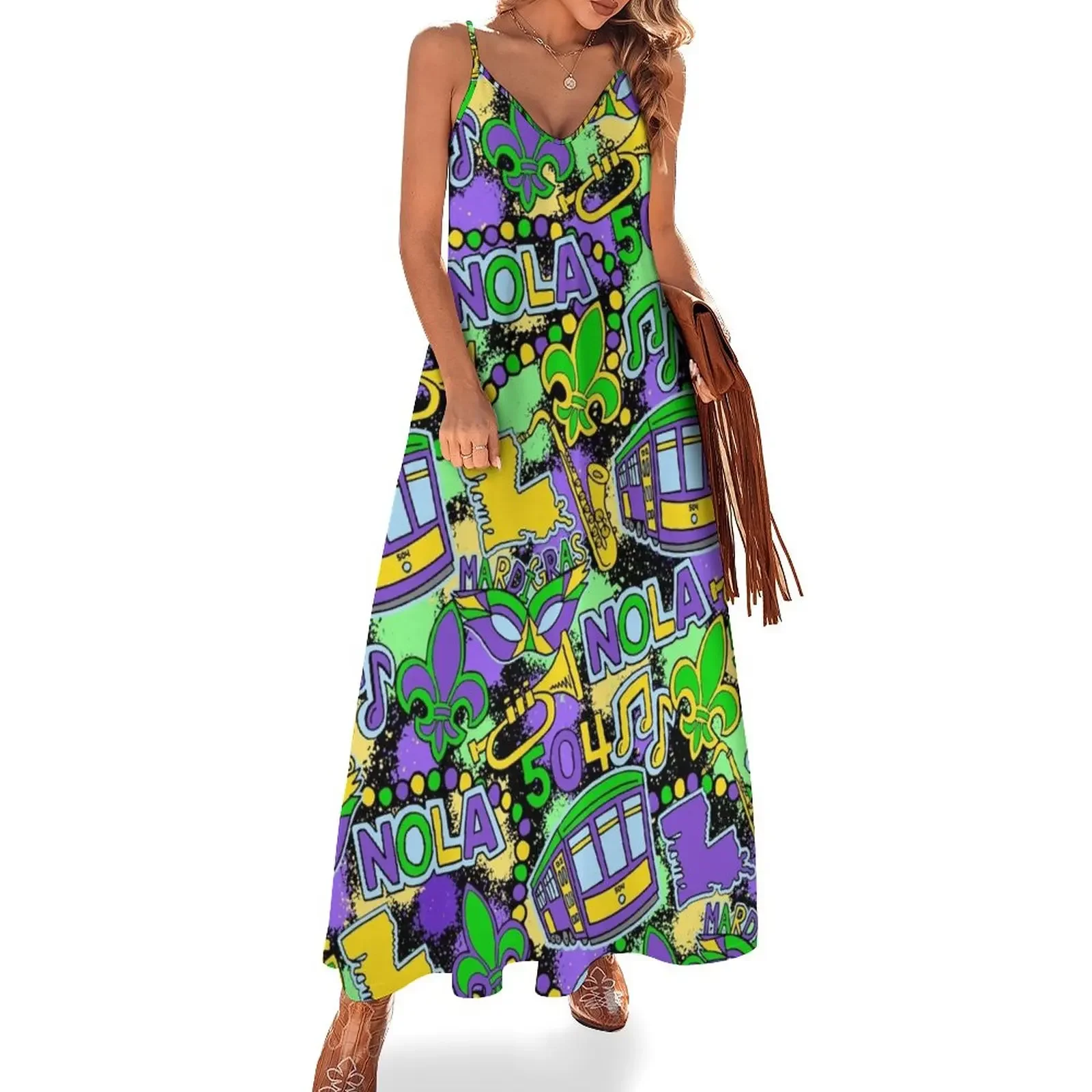 Mardi Party Sleeveless Dress beach outfits for women birthday dress for women luxury 2025 dresses korean style Dress
Mardi Party Sleeveless Dress beach outfits for women birthday dress for women luxury 2025 dresses korean style Dress