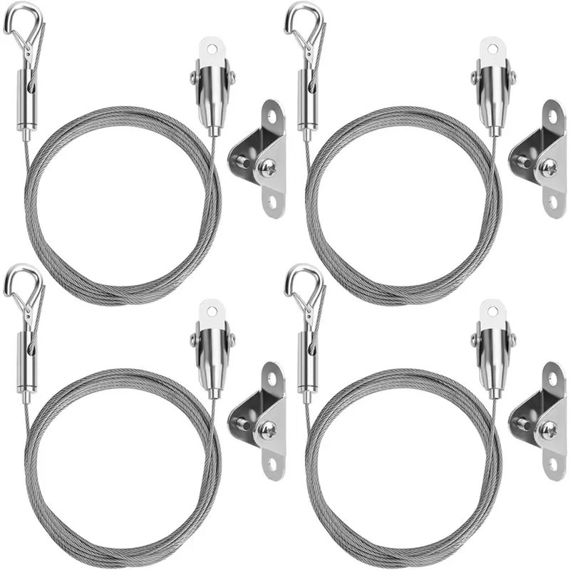 ABDJ-Heavy Duty Stainless Steel For Photo Frame Wire Hanging Kit 4 Sets Adjustable Picture Frame Wire Kit For Lamp
ABDJ-Heavy Duty Stainless Steel For Photo Frame Wire Hanging Kit 4 Sets Adjustable Picture Frame Wire Kit For Lamp