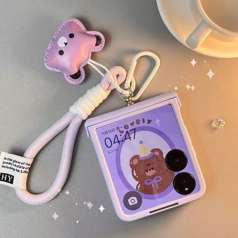 Fashion Fragrant Taro Purple Cartoon Bear Hand Strap Phone Case for Xiaomi Mix Flip for Xiaomi Mi Mix Flip Cover
Fashion Fragrant Taro Purple Cartoon Bear Hand Strap Phone Case for Xiaomi Mix Flip for Xiaomi Mi Mix Flip Cover