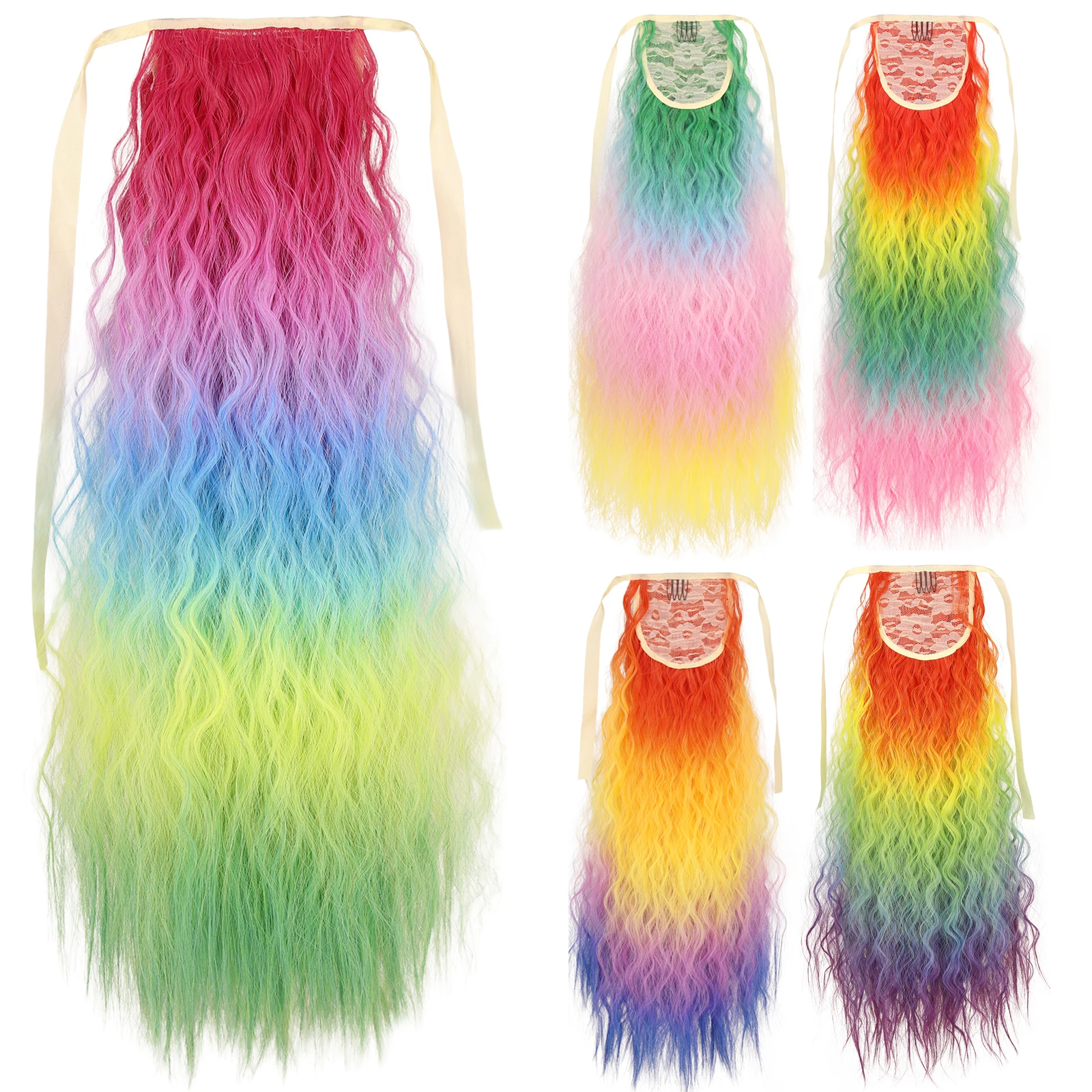 Leeons Corn Curly Ponytail Extension для женщин на клипсе в 24-дюймовом цвете Ombre Длинные вьющиеся волосы вокруг хвоста Синтетический шиньон
Leeons Corn Curly Ponytail Extension для женщин на клипсе в 24-дюймовом цвете Ombre Длинные вьющиеся волосы вокруг хвоста Синтетический шиньон