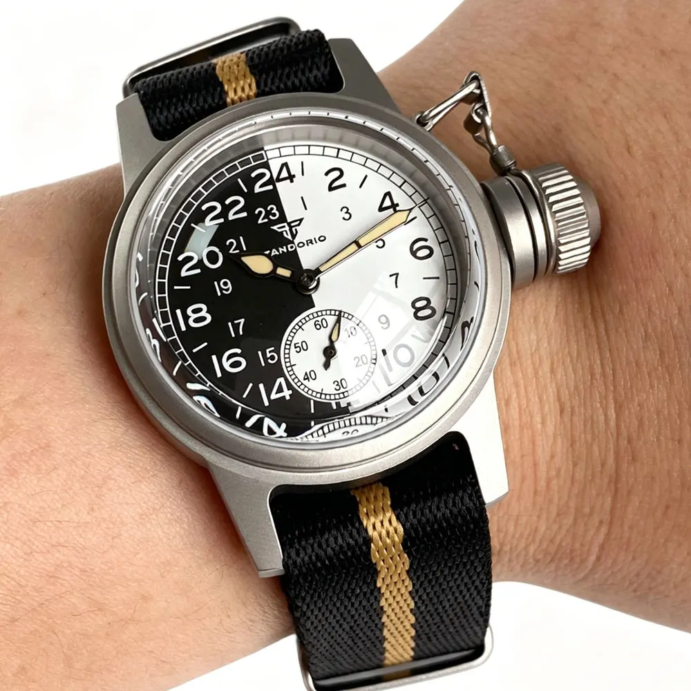 Tandorio Military Sport Watch ST1701 Movement Black White Face Domed Sapphire Glass 36mm Watches 10ATM Clock Wristwatch
Tandorio Military Sport Watch ST1701 Movement Black White Face Domed Sapphire Glass 36mm Watches 10ATM Clock Wristwatch