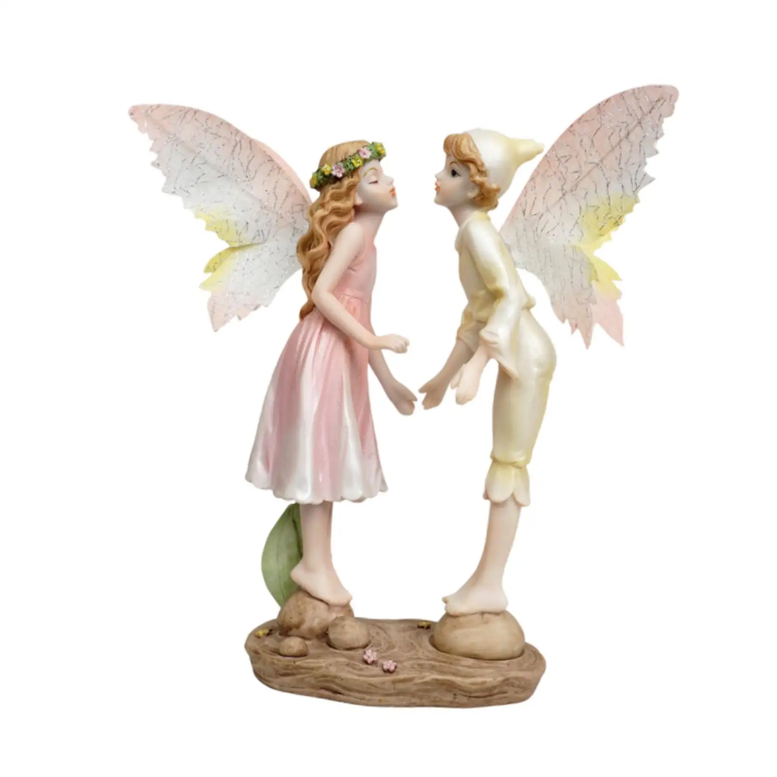 Kissing Couple Angels Sculpture Romantic Home Decor Artwork Ornament for Weddings Valentine's Day Holiday Birthday Anniversary
Kissing Couple Angels Sculpture Romantic Home Decor Artwork Ornament for Weddings Valentine's Day Holiday Birthday Anniversary
