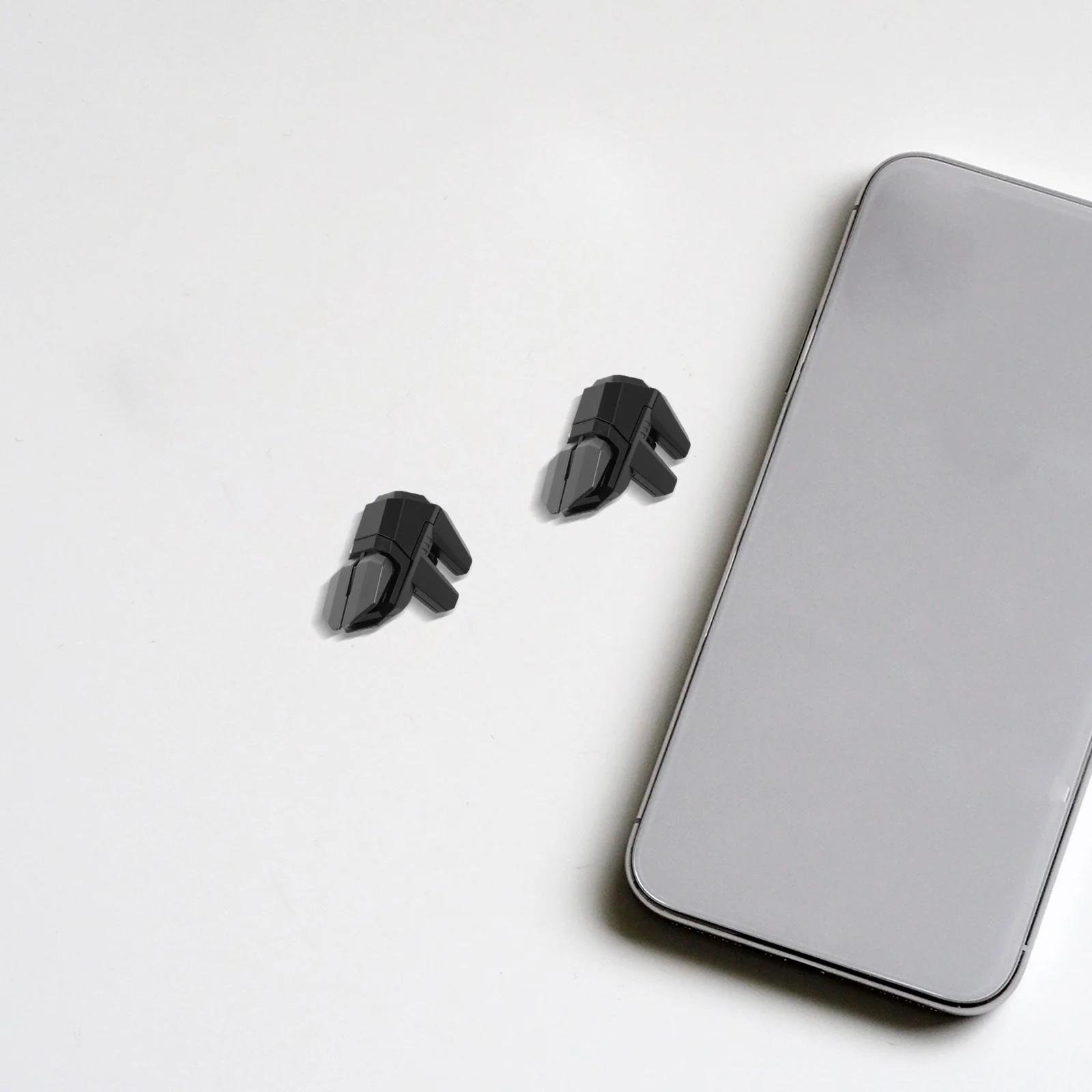 1Pair Mobile Gaming Trigger Controller Adjustable High Sensitivity Shoot Button Phone Gamepad Button Accessory
1Pair Mobile Gaming Trigger Controller Adjustable High Sensitivity Shoot Button Phone Gamepad Button Accessory