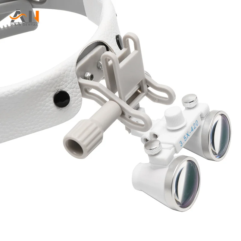 Dental Head mounted style Magnifier 2.5X/ 3.5X Ultra-light weight Optical Loupes 320-420mm Magnifying Glass for Dental Surgery
Dental Head mounted style Magnifier 2.5X/ 3.5X Ultra-light weight Optical Loupes 320-420mm Magnifying Glass for Dental Surgery