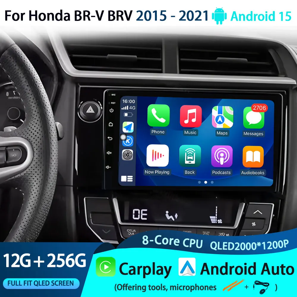 Android 15 Carplay Auto 4G WIFI GPS NAVI QLED для Honda BR-V BRV 2015-2021 Автомобильный радиоприемник Мультимедийный стереоплеер
Android 15 Carplay Auto 4G WIFI GPS NAVI QLED для Honda BR-V BRV 2015-2021 Автомобильный радиоприемник Мультимедийный стереоплеер