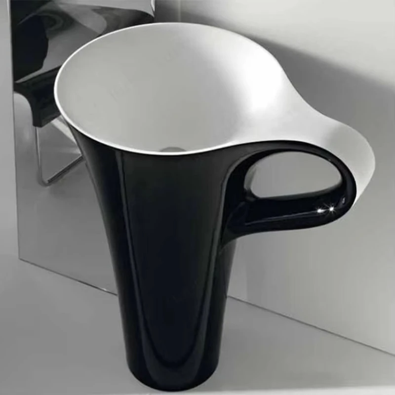 Custom Solid Surface Stone Standing Sink with Faucet Modern Mini Art Bathroom Washbasin Hotel
Custom Solid Surface Stone Standing Sink with Faucet Modern Mini Art Bathroom Washbasin Hotel