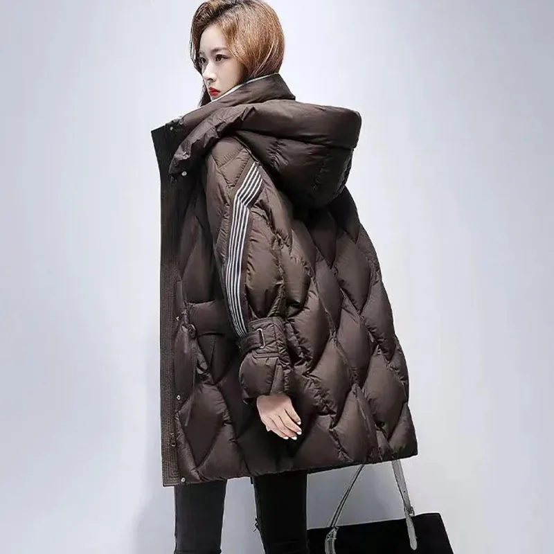 New Autumn Winter Warm Women's Down Cotton Coat Long Thick Padded Padded Jacket Female Detachable Hooded Parker Cotton Clothes
New Autumn Winter Warm Women's Down Cotton Coat Long Thick Padded Padded Jacket Female Detachable Hooded Parker Cotton Clothes