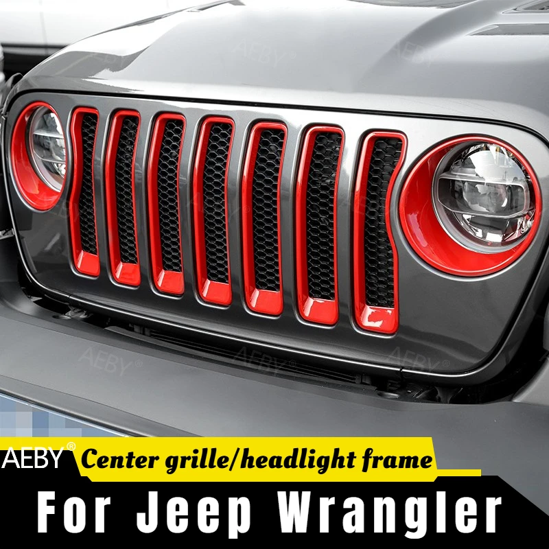 For Jeep Wrangler 2018-2023 Front grille insert frame and headlight bezel decoration,Medium grille frame headlight shade
For Jeep Wrangler 2018-2023 Front grille insert frame and headlight bezel decoration,Medium grille frame headlight shade