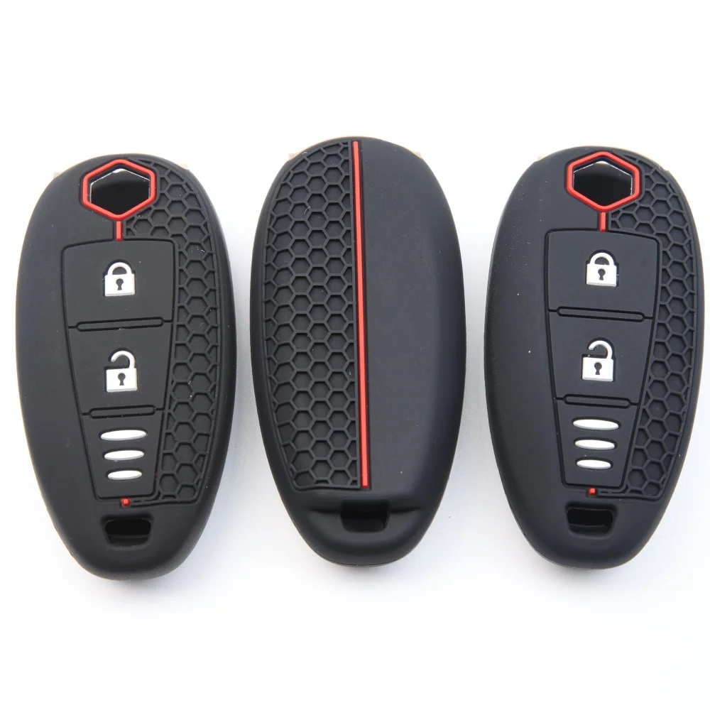 For Suzuki Baleno Ertiga Ciaz Ignis Kizashi Swift SX4 S-cross Vitars Silicone Car Smart Key Cover Case Bag Protector Keychain
For Suzuki Baleno Ertiga Ciaz Ignis Kizashi Swift SX4 S-cross Vitars Silicone Car Smart Key Cover Case Bag Protector Keychain