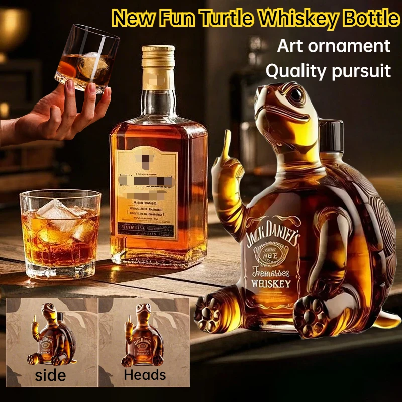 Новая забавная стеклянная бутылка для виски с черепахой среднего пальца, украшение для бара, офиса и дома, красное вино, уникальное украшение для вина, украшение контейнера
Новая забавная стеклянная бутылка для виски с черепахой среднего пальца, украшение для бара, офиса и дома, красное вино, уникальное украшение для вина, украшение контейнера
