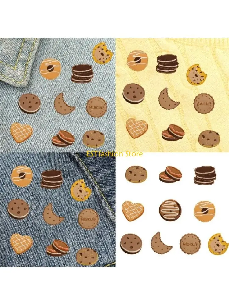 Y5GC 10pcs Cartoon Cookie Cloth Patches Reusable Fabric Sticker For Garment Backpacks
Y5GC 10pcs Cartoon Cookie Cloth Patches Reusable Fabric Sticker For Garment Backpacks