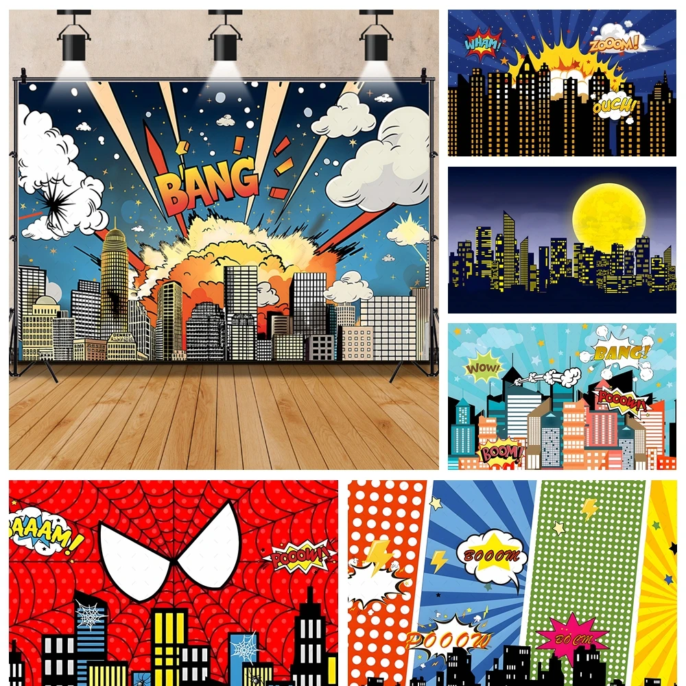 Cartoon Marvel Urban Architecture Custom Birthday Party Banner Backdrop Photography Poster Decor Background Studio Background
Cartoon Marvel Urban Architecture Custom Birthday Party Banner Backdrop Photography Poster Decor Background Studio Background