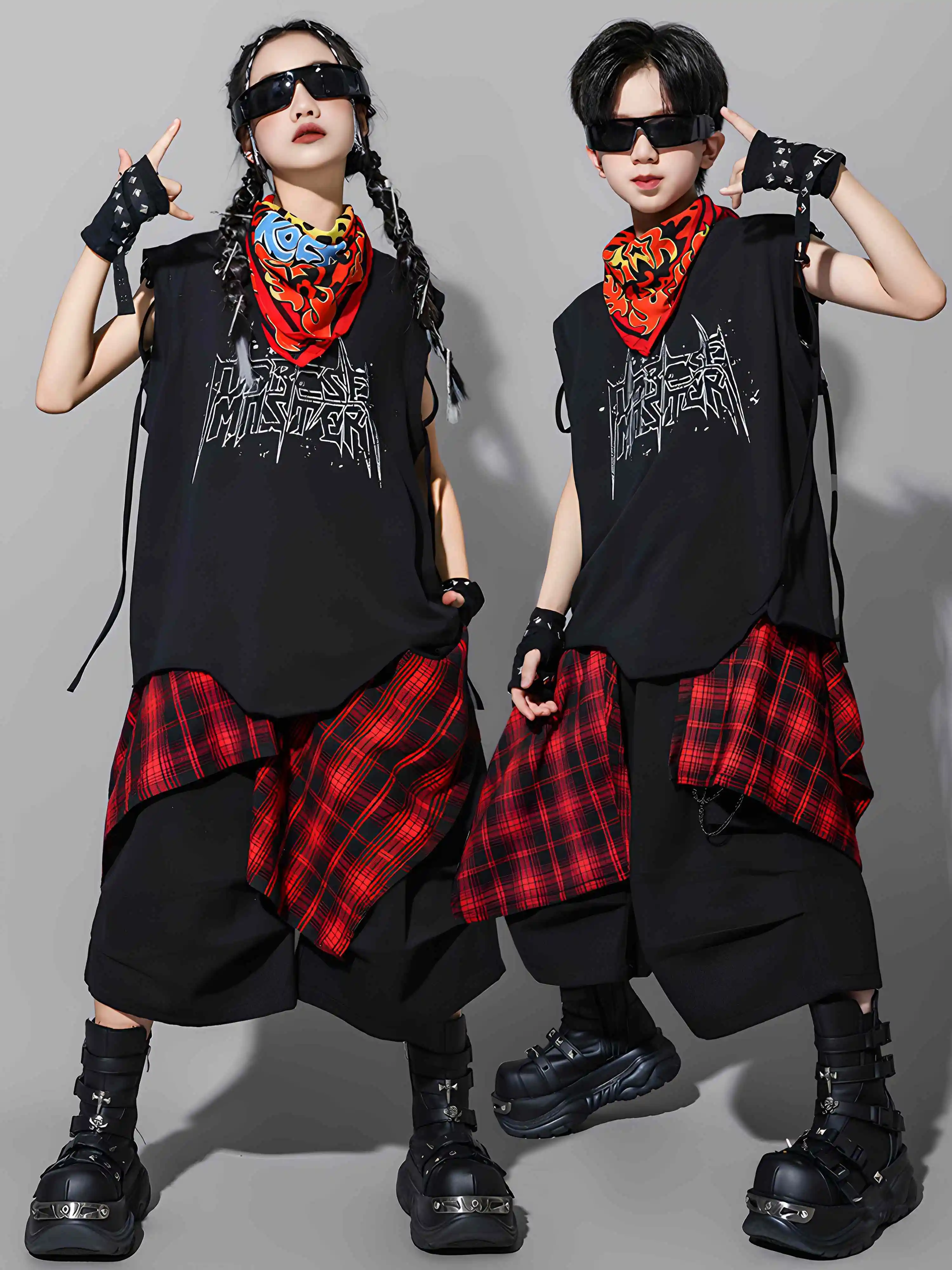 Cool Black Hip Hop Dance Clothes Boys Vest Shorts Summer Sport Jogger Clothing Kids Street Dance Show Outfit Kids Wear BL16435
Cool Black Hip Hop Dance Clothes Boys Vest Shorts Summer Sport Jogger Clothing Kids Street Dance Show Outfit Kids Wear BL16435