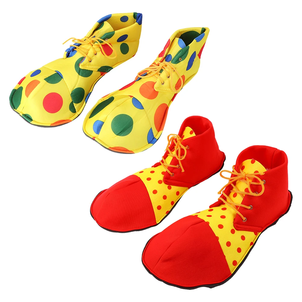 2 Pairs Clown Shoes Halloween Supplies Cosplay Costume Party Adult Men Performance Seven Colors Fabric Practical Wear
2 Pairs Clown Shoes Halloween Supplies Cosplay Costume Party Adult Men Performance Seven Colors Fabric Practical Wear