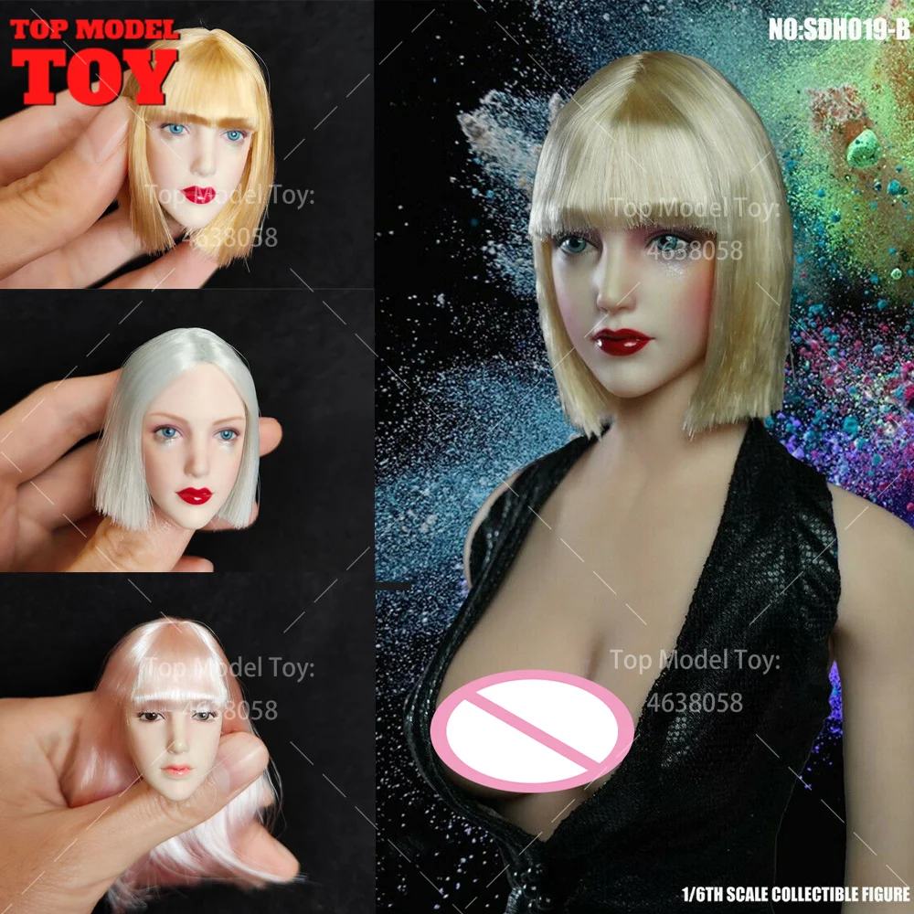 SUPER DUCK SDH019 1/6 Girl Painted Makeup Head Sculpt PVC Head Model Fit 12" PH TBL Female Soldier Action Figure Body Dolls
SUPER DUCK SDH019 1/6 Girl Painted Makeup Head Sculpt PVC Head Model Fit 12" PH TBL Female Soldier Action Figure Body Dolls