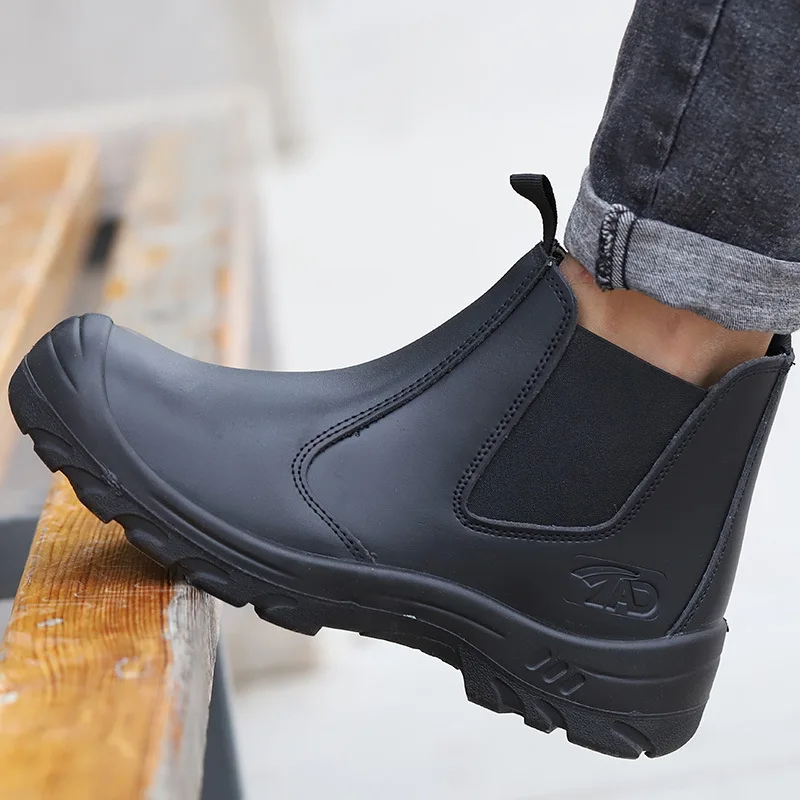 worker chelsea boots for men fashion steel toe cap boots genuine leather safety shoes outdoors platform work ankle botas protect
worker chelsea boots for men fashion steel toe cap boots genuine leather safety shoes outdoors platform work ankle botas protect