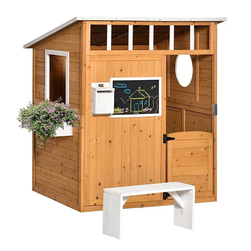 Hot SalesWholesale Outdoor Waterproof Wooden Children's Playhouse With Bench For Kids
Hot SalesWholesale Outdoor Waterproof Wooden Children's Playhouse With Bench For Kids