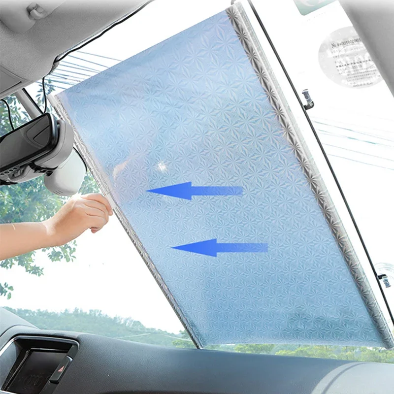 68X125CM Car Auto Retractable Sunshade Folding Sun Visor Sheet Anti UV Sun Shade Car Interior Windshield Protection Accessories
68X125CM Car Auto Retractable Sunshade Folding Sun Visor Sheet Anti UV Sun Shade Car Interior Windshield Protection Accessories