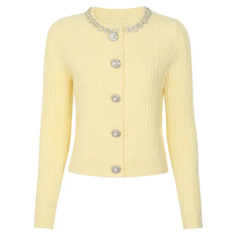 High-End Women's Fashion Spring Autumn New Style Glittering Diamond Jacket Top European Style Short Outerwear for Ladies
High-End Women's Fashion Spring Autumn New Style Glittering Diamond Jacket Top European Style Short Outerwear for Ladies