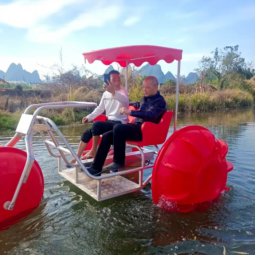 Water Amusement Park Cheap Price 2 Seats Three Big Wheels Water Tricycle Bike Pedal Boat For Business Use
Water Amusement Park Cheap Price 2 Seats Three Big Wheels Water Tricycle Bike Pedal Boat For Business Use