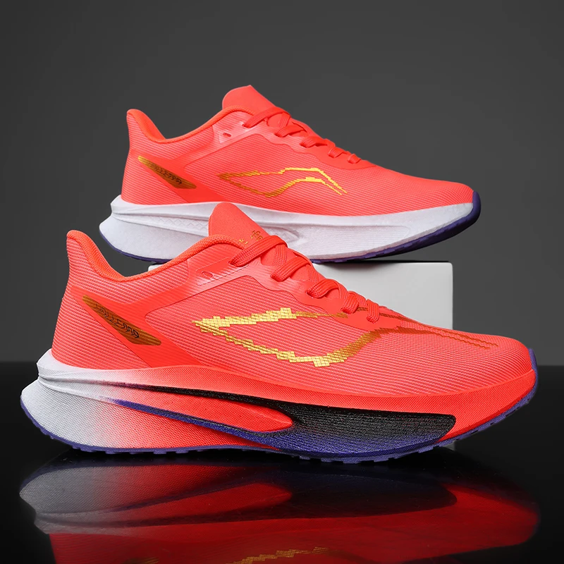 Мужская спортивная обувь, легкие гоночные кроссовки из карбоновой пластины, зимняя амортизация, противоскользящие, износостойкие, дышащие
Мужская спортивная обувь, легкие гоночные кроссовки из карбоновой пластины, зимняя амортизация, противоскользящие, износостойкие, дышащие