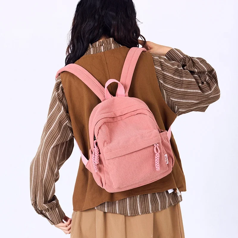 2026 New Classic Solid Color Corduroy Sweet Backpacks for Women High Quality Interior Zipper Pocket Large Capacity School Bags
2026 New Classic Solid Color Corduroy Sweet Backpacks for Women High Quality Interior Zipper Pocket Large Capacity School Bags