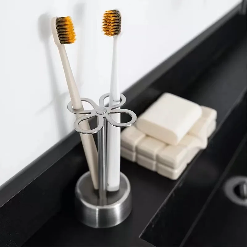 1PC Stainless Steel Toothbrush Holder Minimalist Bathroom Organizer Rack Japanese Countertop Dental Shelf for Family Use
1PC Stainless Steel Toothbrush Holder Minimalist Bathroom Organizer Rack Japanese Countertop Dental Shelf for Family Use