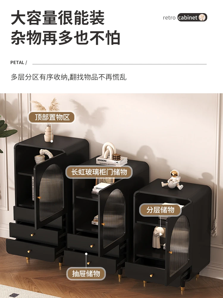 Black retro style dining side short chest of drawers bedroom living room next to the wall TV cabinet sofa storage solid wood med
Black retro style dining side short chest of drawers bedroom living room next to the wall TV cabinet sofa storage solid wood med