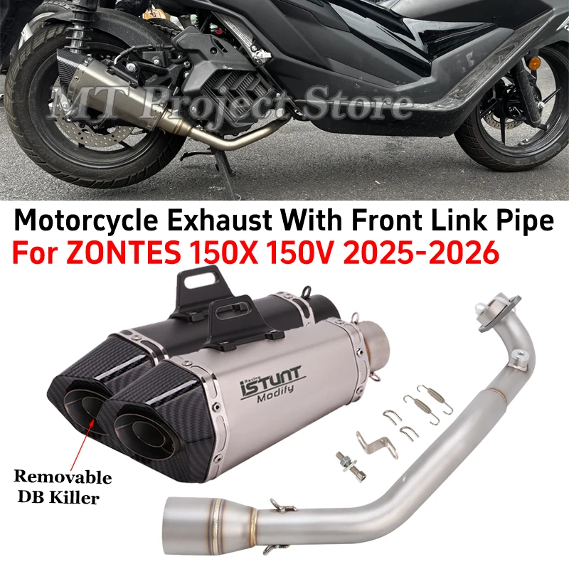 Slip On For ZONTES 150X 150V 150 X V 2026 2027 Motorcycle Exhaust Escape Moto Full System Front Pipe Connecting 50.8mm Muffler
Slip On For ZONTES 150X 150V 150 X V 2026 2027 Motorcycle Exhaust Escape Moto Full System Front Pipe Connecting 50.8mm Muffler