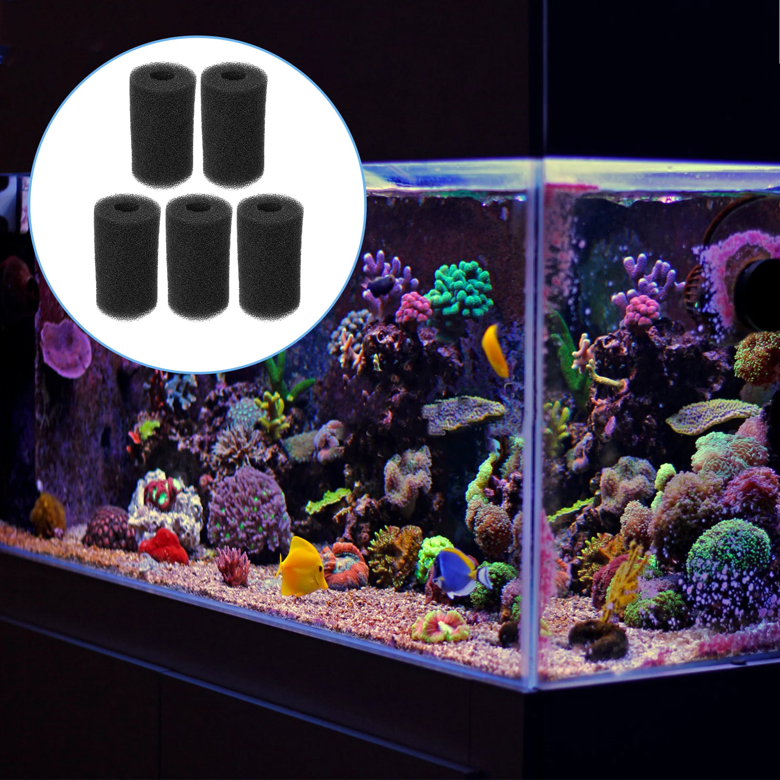 5Pcs Pre Filter Sponge Set Aquarium Filter Cover Fish Tank Intake Protective Sleeves Inlet Sponge Protective Sleeves
5Pcs Pre Filter Sponge Set Aquarium Filter Cover Fish Tank Intake Protective Sleeves Inlet Sponge Protective Sleeves