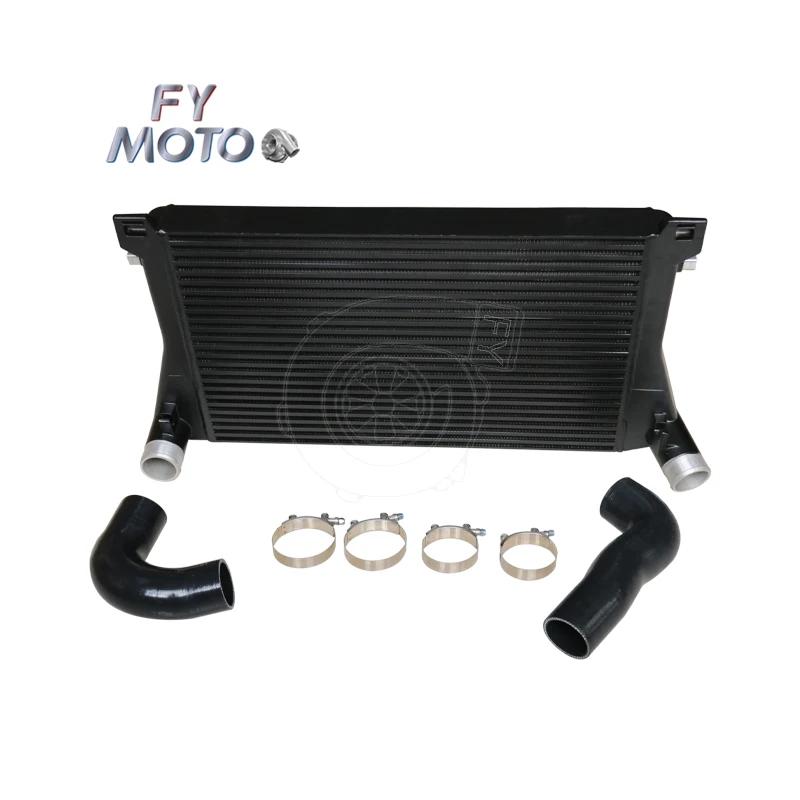 Intercooler for VW Golf GTi R MK7 2.0T TSI A3 S3 8V Leon 5F 640*410*65MM Thickness Bar&plate 60MM Inlet&outlet
Intercooler for VW Golf GTi R MK7 2.0T TSI A3 S3 8V Leon 5F 640*410*65MM Thickness Bar&plate 60MM Inlet&outlet