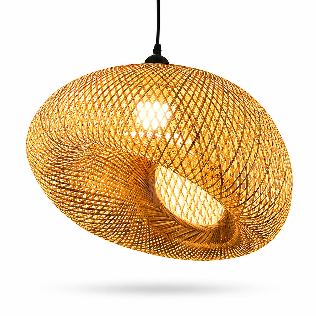 JOYINLED 50cm Restaurant Home Decor Handmade Woven Bamboo Wicker Pendant Light Fixture Natural Rattan Hanging Lamps Chandelier
JOYINLED 50cm Restaurant Home Decor Handmade Woven Bamboo Wicker Pendant Light Fixture Natural Rattan Hanging Lamps Chandelier