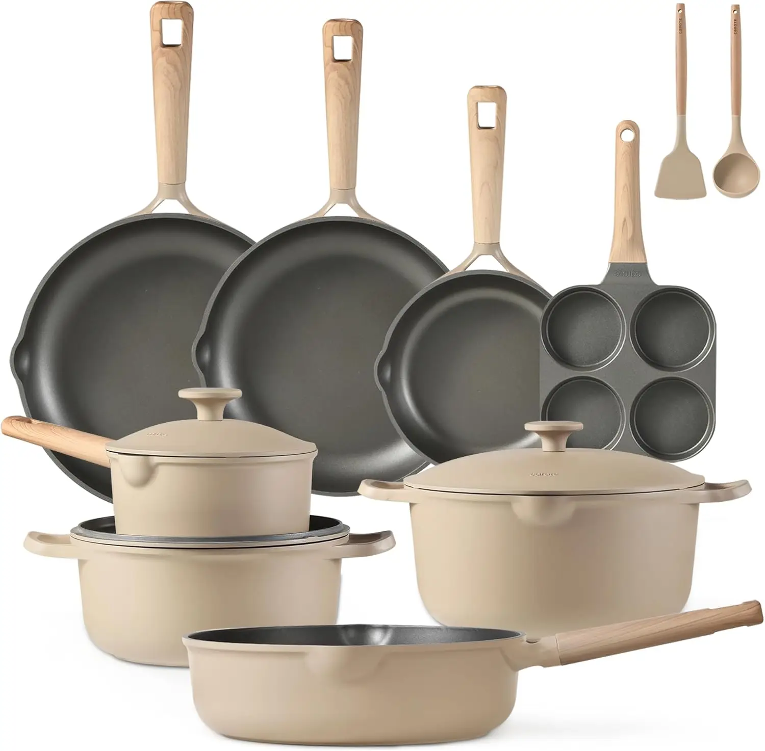 13pcs Pots and Pans Set, Non Stick Kitchen Cookware Sets with Egg Pan, Kitchen Induction Pots and Pans Cooking Sets
13pcs Pots and Pans Set, Non Stick Kitchen Cookware Sets with Egg Pan, Kitchen Induction Pots and Pans Cooking Sets