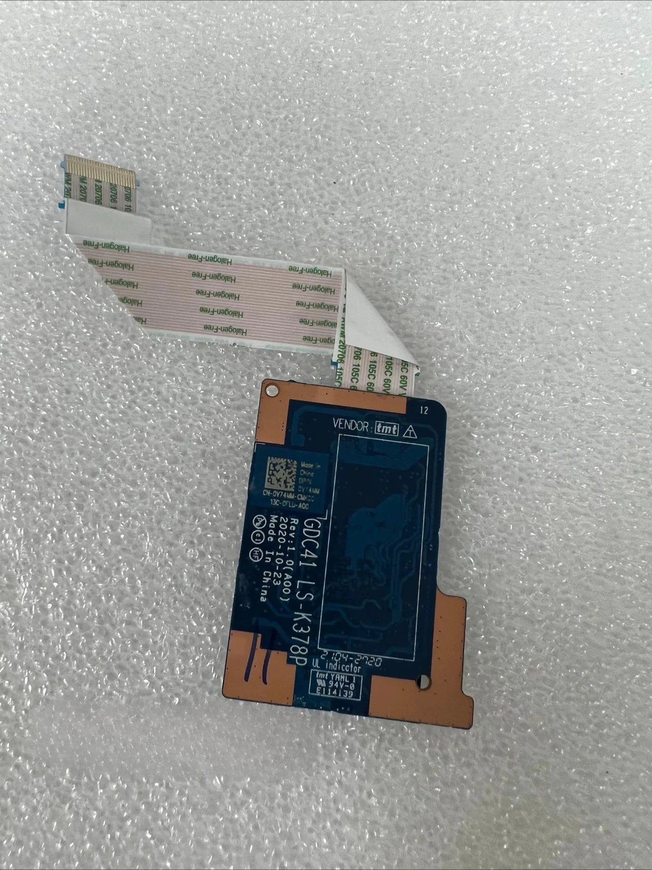 For Dell E5420 5420 GDC41 Small Board LS - K378P Keyboard Small Board, Notebook Internal Repair Part
For Dell E5420 5420 GDC41 Small Board LS - K378P Keyboard Small Board, Notebook Internal Repair Part