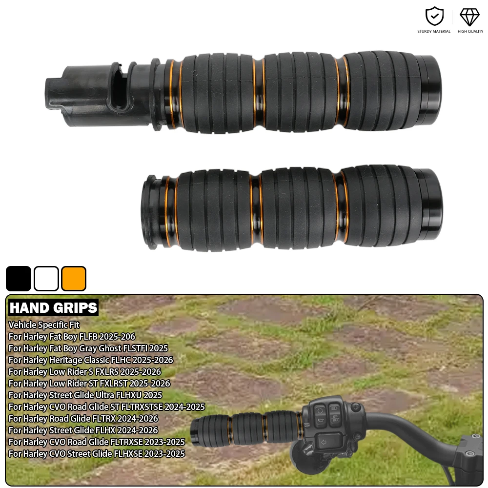 Motorcycle Hand Grips Fits For Harley CVO Street Glide Road Glide Low Rider S/ST Heritage Classic Fat Boy Gray Ghost 2023-2026
Motorcycle Hand Grips Fits For Harley CVO Street Glide Road Glide Low Rider S/ST Heritage Classic Fat Boy Gray Ghost 2023-2026