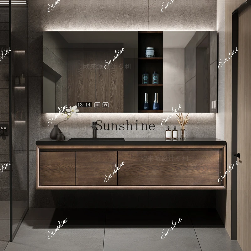 Умывальник ваби-саби в японском стиле, комбинация шкафов для ванной комнаты со встроенной платформой и умывальникомY
Умывальник ваби-саби в японском стиле, комбинация шкафов для ванной комнаты со встроенной платформой и умывальникомY