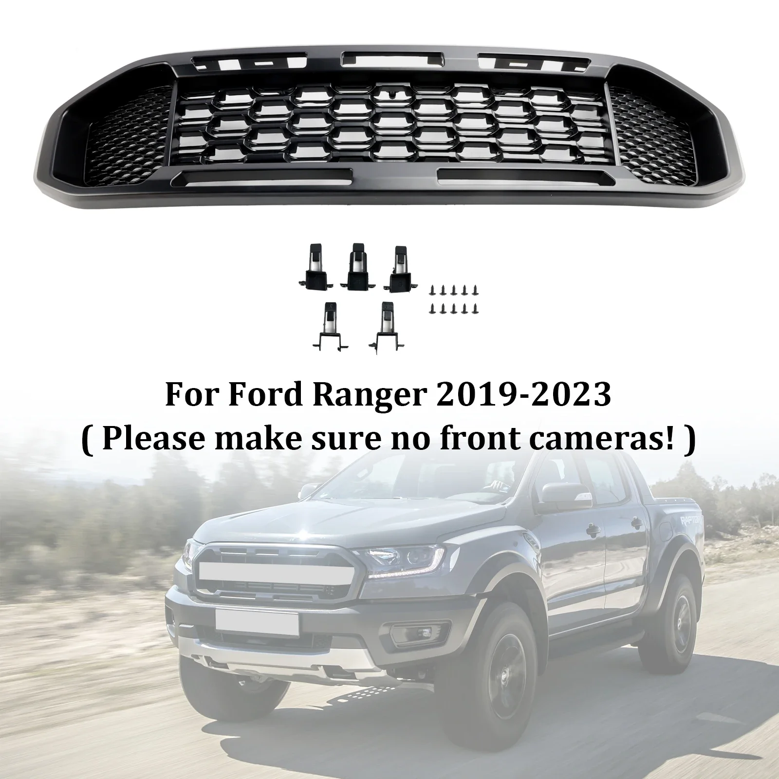 Черная решетка переднего бампера X-T, подходит для Ford Ranger T8 2019 2020 2021 2022 2023
Черная решетка переднего бампера X-T, подходит для Ford Ranger T8 2019 2020 2021 2022 2023