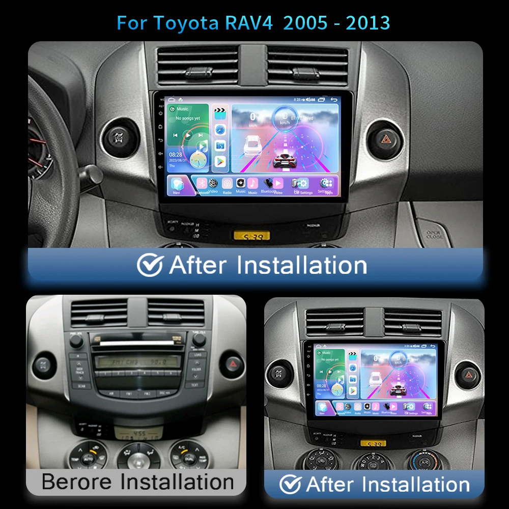 2Din Android 13 Car Radio Wireless Carplay For Toyota RAV4 Rav 4 2005-2013 Multimedia Player GPS Navigation Stereo DVD Head Unit
2Din Android 13 Car Radio Wireless Carplay For Toyota RAV4 Rav 4 2005-2013 Multimedia Player GPS Navigation Stereo DVD Head Unit