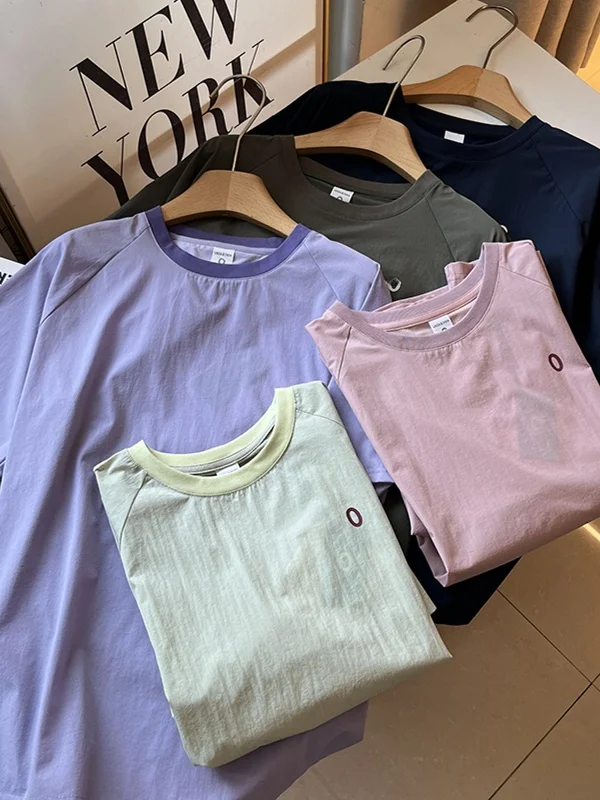 Couples Loose Fit round Neck Short Sleeve T-Shirt Breathable Quick Dry Outdoor Wear Comfortable Cooling Effect Printed T-Shirt
Couples Loose Fit round Neck Short Sleeve T-Shirt Breathable Quick Dry Outdoor Wear Comfortable Cooling Effect Printed T-Shirt
