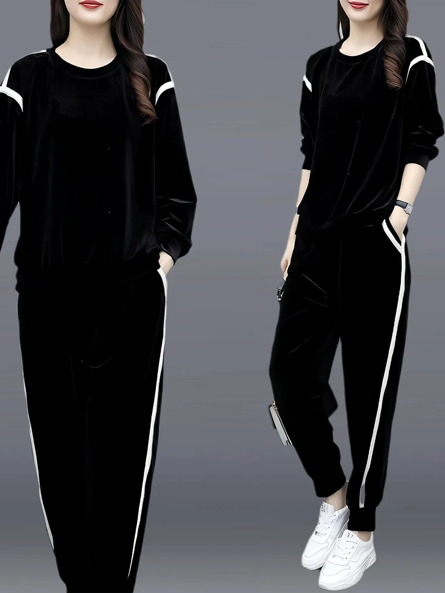 Pure Cotton Casual Sportswear Set Women's Loose Slimming Two-Piece Suite Spring Autumn Fashionable Sweatshirt Long Sleeve rou...
Pure Cotton Casual Sportswear Set Women's Loose Slimming Two-Piece Suite Spring Autumn Fashionable Sweatshirt Long Sleeve rou...