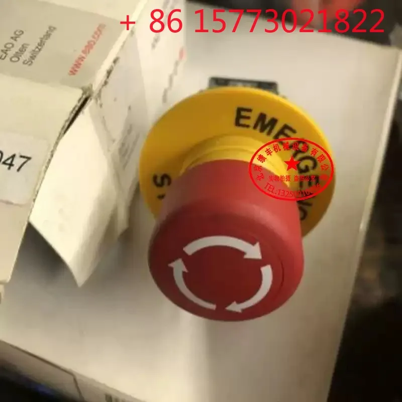 Emergency stop button switch 61-3440.4/1 rotation to unlock EAO self-locking red mushroom head
Emergency stop button switch 61-3440.4/1 rotation to unlock EAO self-locking red mushroom head