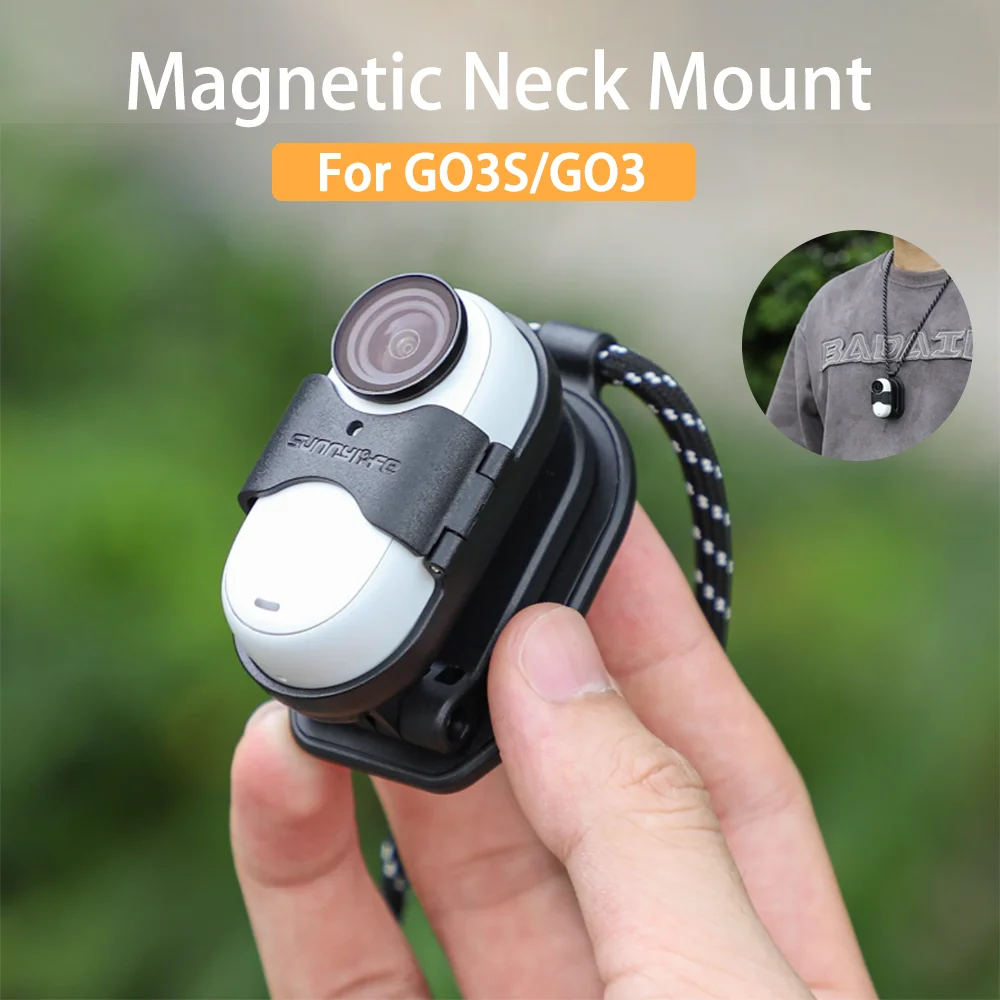 Sunnylife Magnetic Mount Stand with Lanyard For Insta360 GO 3/GO 3s Quick Release Neck Strap Go3s Action Camera Accessories
Sunnylife Magnetic Mount Stand with Lanyard For Insta360 GO 3/GO 3s Quick Release Neck Strap Go3s Action Camera Accessories