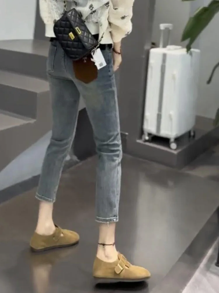 Джинсовые джинсы Color Blo ket, женские джинсы небольшого размера, восьминадцать, эластичные прямые брюки-трубы, весна-лето 2024, смесь хлопка
Джинсовые джинсы Color Blo ket, женские джинсы небольшого размера, восьминадцать, эластичные прямые брюки-трубы, весна-лето 2024, смесь хлопка