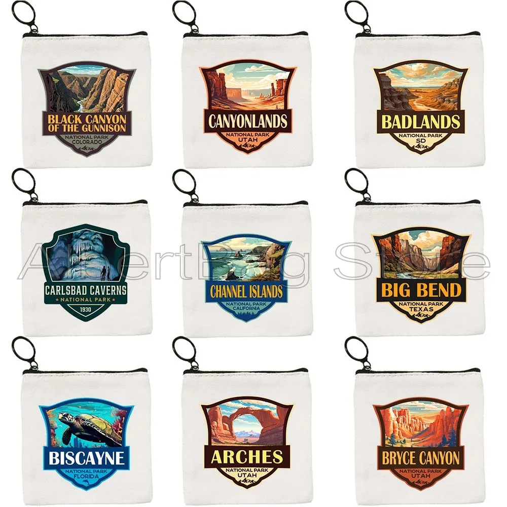 American Arches Bryce Canyon Glacier Hawaii Volcanic Lake Clark Samoa Acadia National Park Coin Purse Key Case Bag Wallet Pouch
American Arches Bryce Canyon Glacier Hawaii Volcanic Lake Clark Samoa Acadia National Park Coin Purse Key Case Bag Wallet Pouch